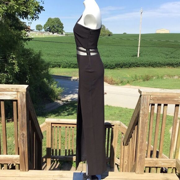 Likely Nolita One Shoulder Long Evening Gown Black Maxi Gown New With Tag Size 8 - Picture 4 of 14